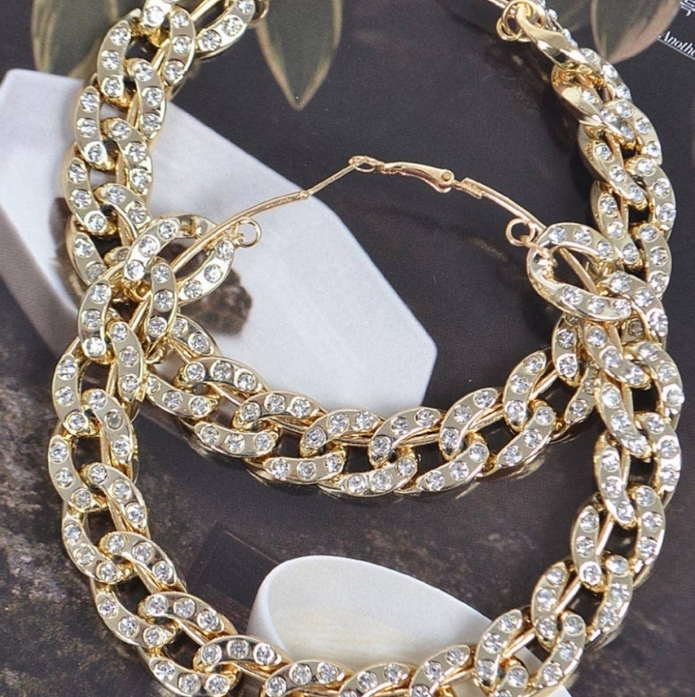 Chain Hoop Earrings